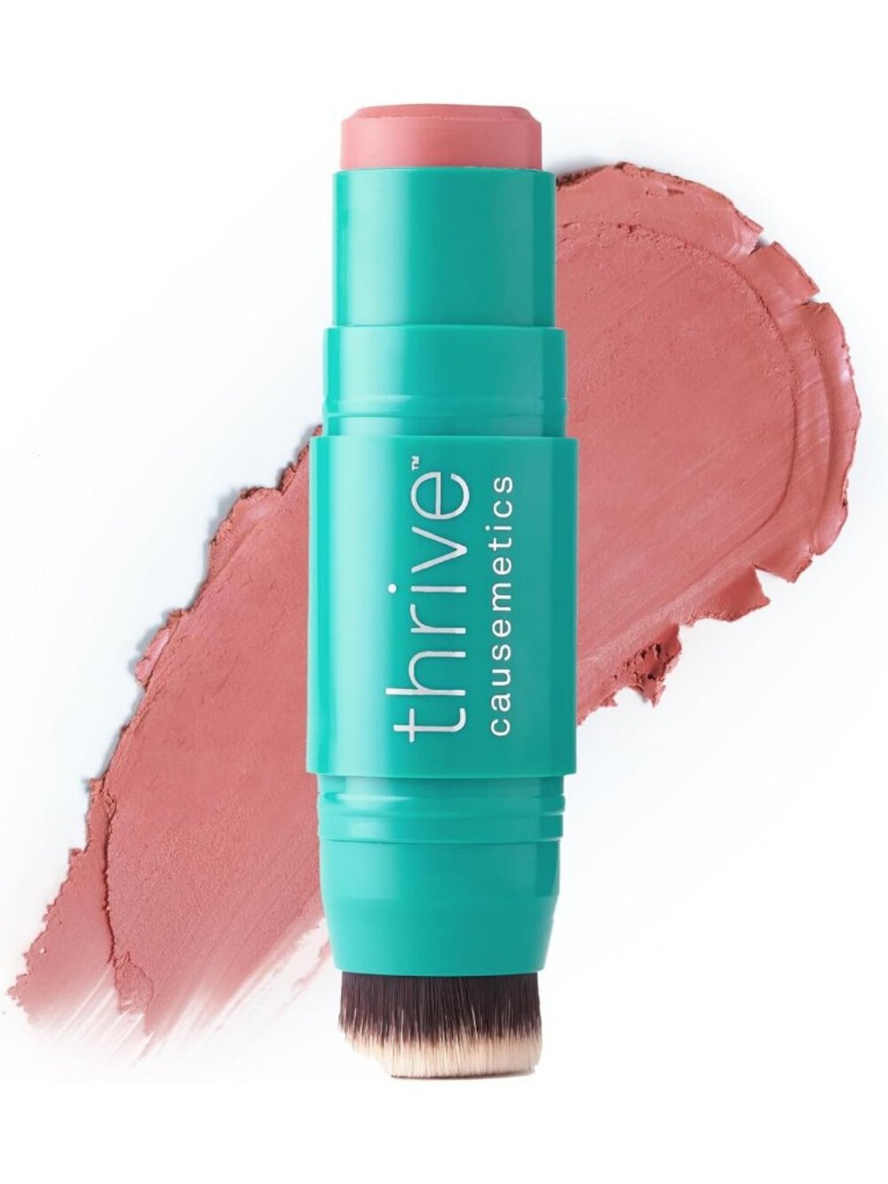 Cream Blush Color Stick - Triple Threat, Dusty Rose Matte, Long-Lasting Formula